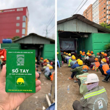 GIA THY HUẤN LUYỆN AN TOÀN LAO ĐỘNG TẠI CÔNG TRÌNH TRẦN ĐẠI NGHĨA