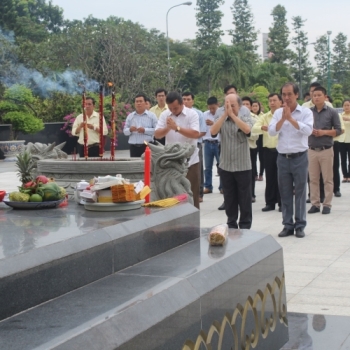 GIA THY KHỞI CÔNG XÂY DỰNG 2 CÔNG TRÌNH THUỘC KHU NGHĨA TRANG LIỆT SỸ THÀNH PHỐ