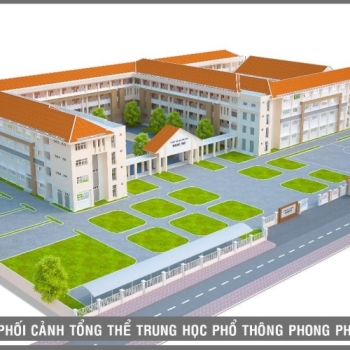 GIA THY KHỞI CÔNG XÂY DỰNG CÔNG TRÌNH TRƯỜNG THPT PHONG PHÚ 