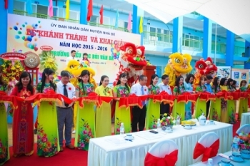 Lễ khánh thành trường tiểu học Bùi Văn Ba